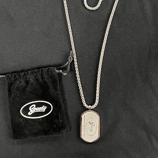 WINNERS NEVER QUIT DOG TAGS