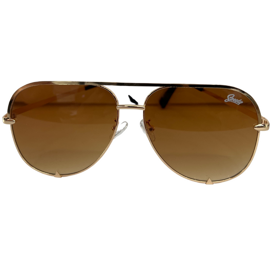 SPEEDY AVIATOR BROWN SHADES