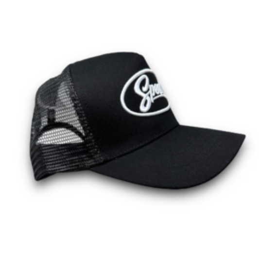 Black Round Bill Hat