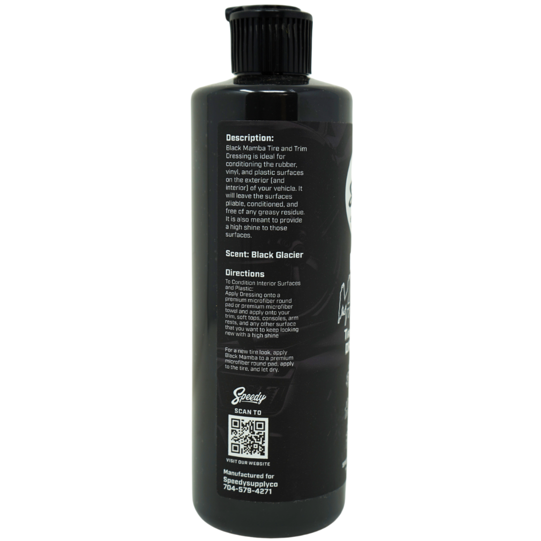 BLACK MAMBA BLACK TRIM AND TIRE DRESSING