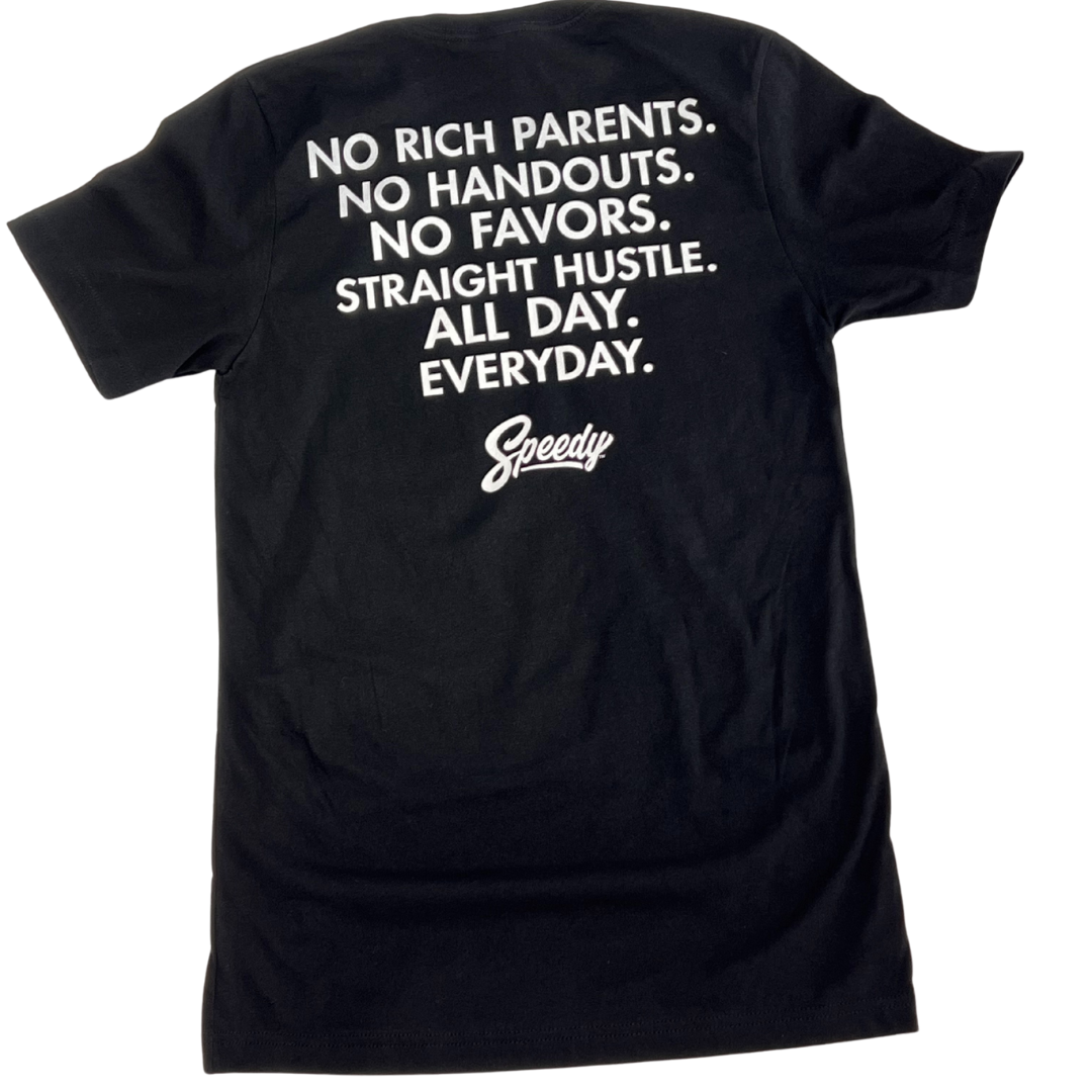 STRAIGHT HUSTLE SPEEDY SHIRT (BLACK)