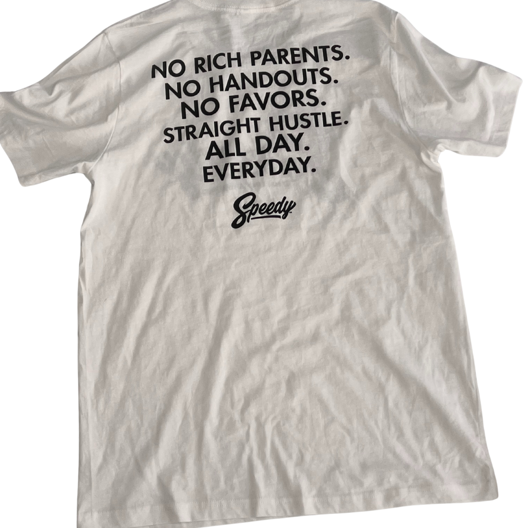 STRAIGHT HUSTLE SPEEDY SHIRT (WHITE)