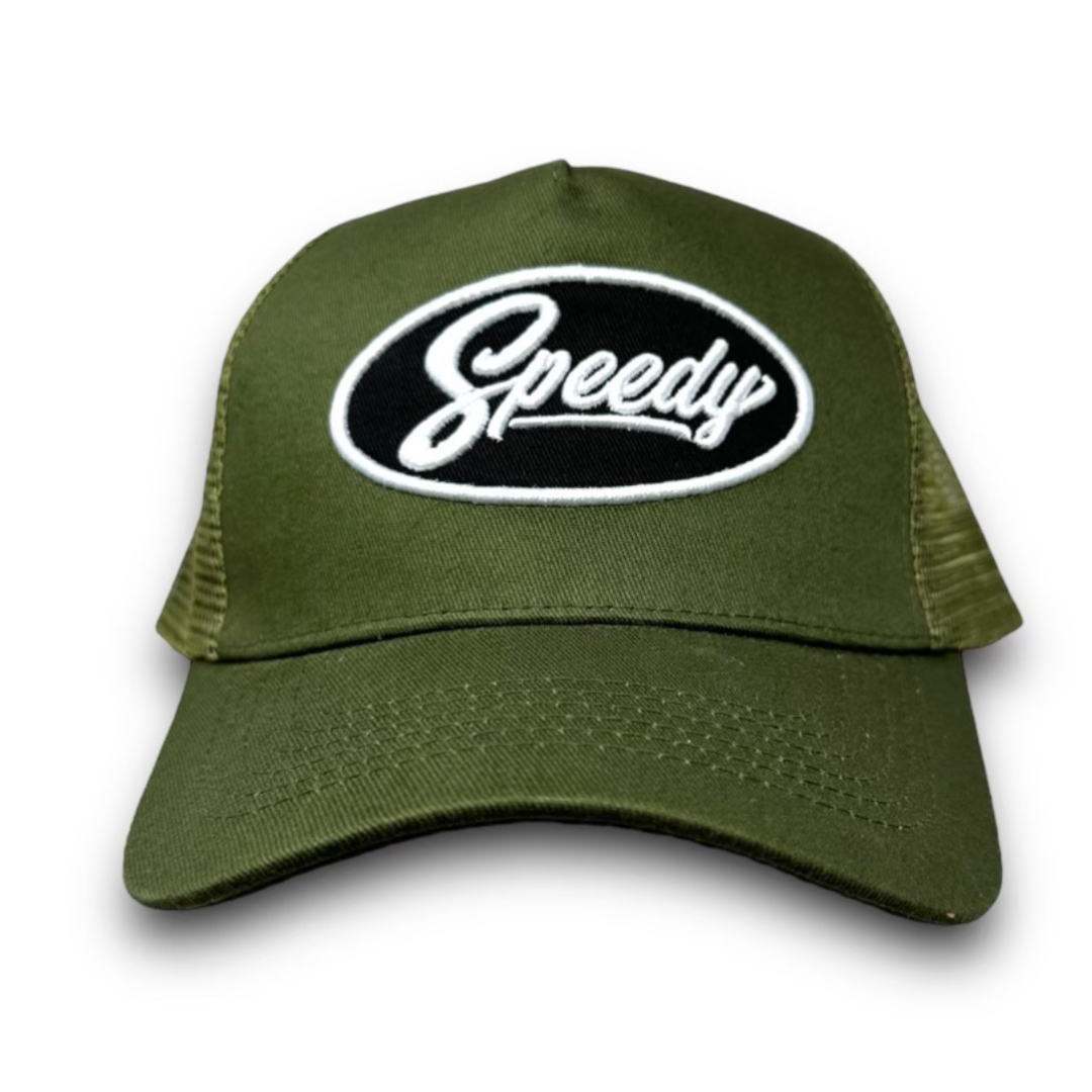 Olive Round Bill Hat