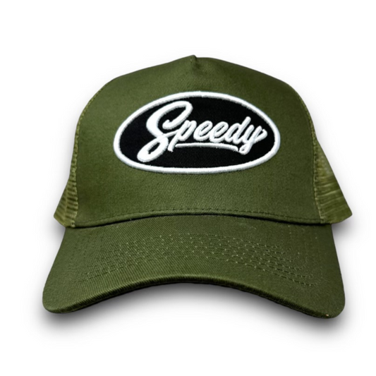 Olive Round Bill Hat