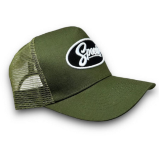 Olive Round Bill Hat